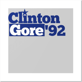 Clinton Gore 92 Posters and Art